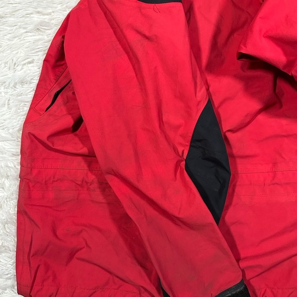 Marmot GoreTex Hooded Shell Jacket Size Small Red and Black - Picture 13 of 13